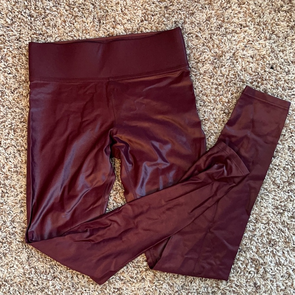 carbon 38 burgundy leggings